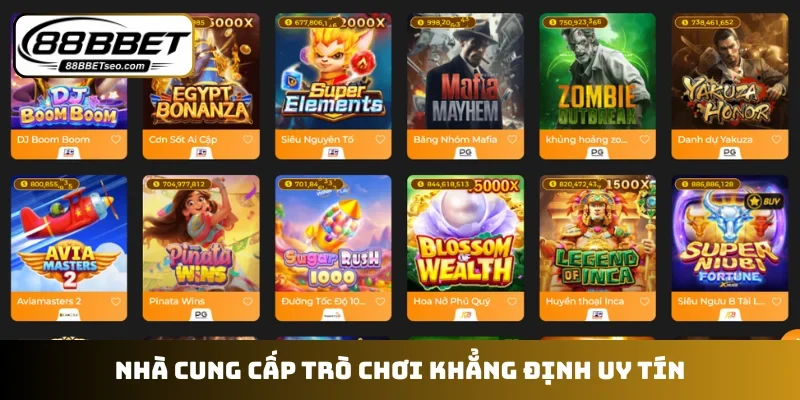 Nhà cung cấp trò chơi khẳng định uy tín