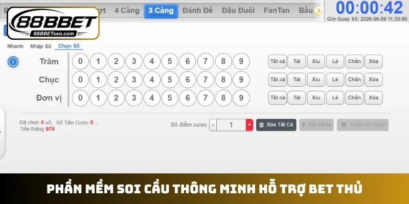 Phần mềm soi cầu thông minh hỗ trợ bet thủ